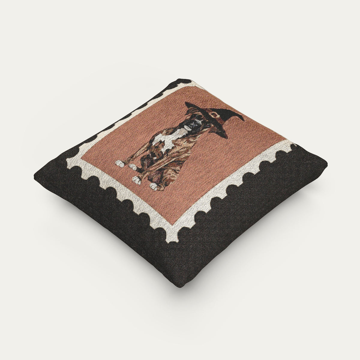 Boxer Brindle  Halloween Woven Pillow