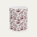 Wirehaired Pointing Griffon Burgundy Toile Mug
