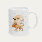 Custom Goldendoodle Apricot Halloween mug