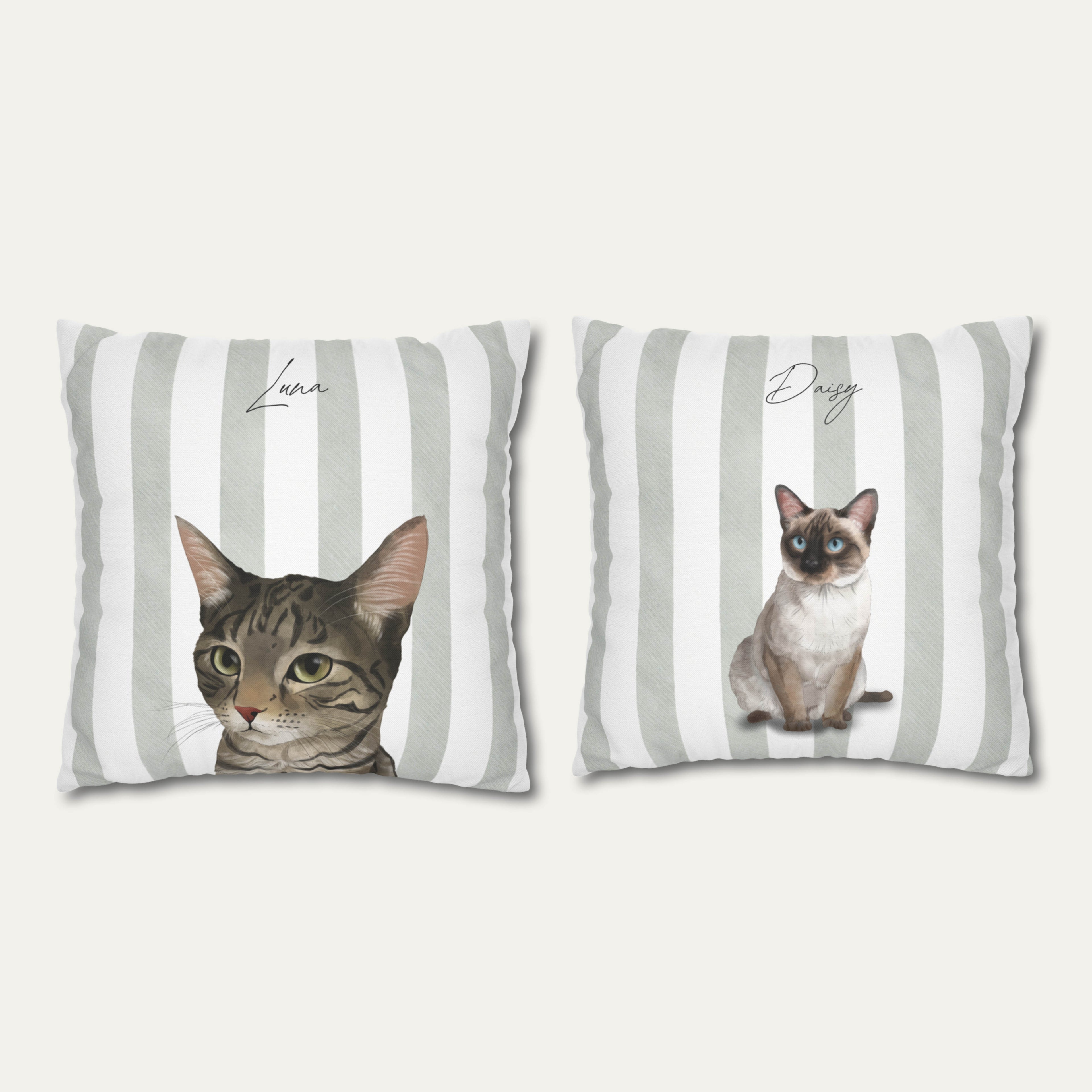 Custom Watercolor Pillow