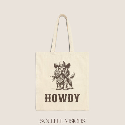 Howdy Cocker Spaniel Tote Bag