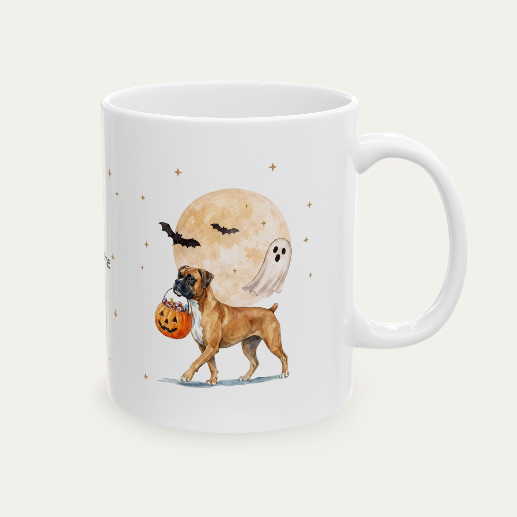 Custom Boxer Halloween mug