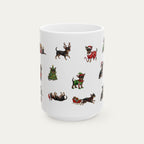Chihuahua SH Black and Tan Christmas Mug