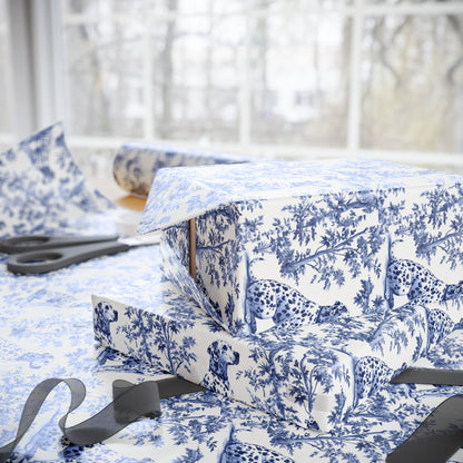 Dalmatian French Toile De Jouy Wrapping Paper