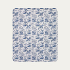 Havanese Toile De Jouy Fleece Blanket