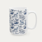 Great Dane Blue Toile Mug