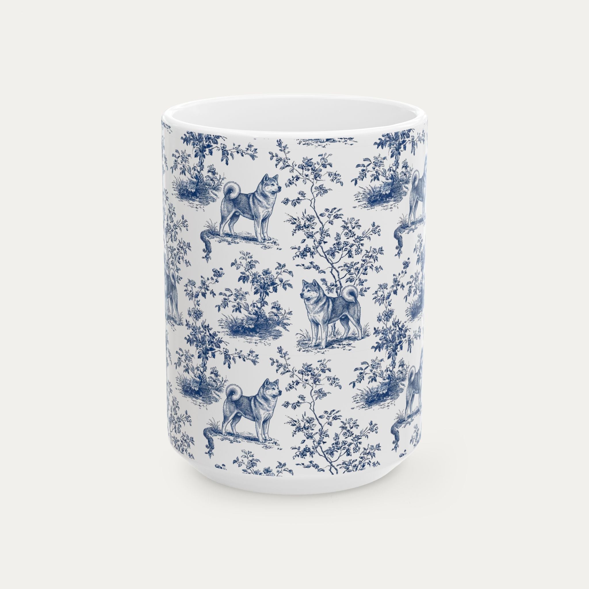 Akita French Blue Toile Mug