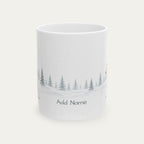 Custom Poodle White Christmas Santa Hat Mug