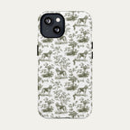 Bloodhound Sage Green Toile phone Case