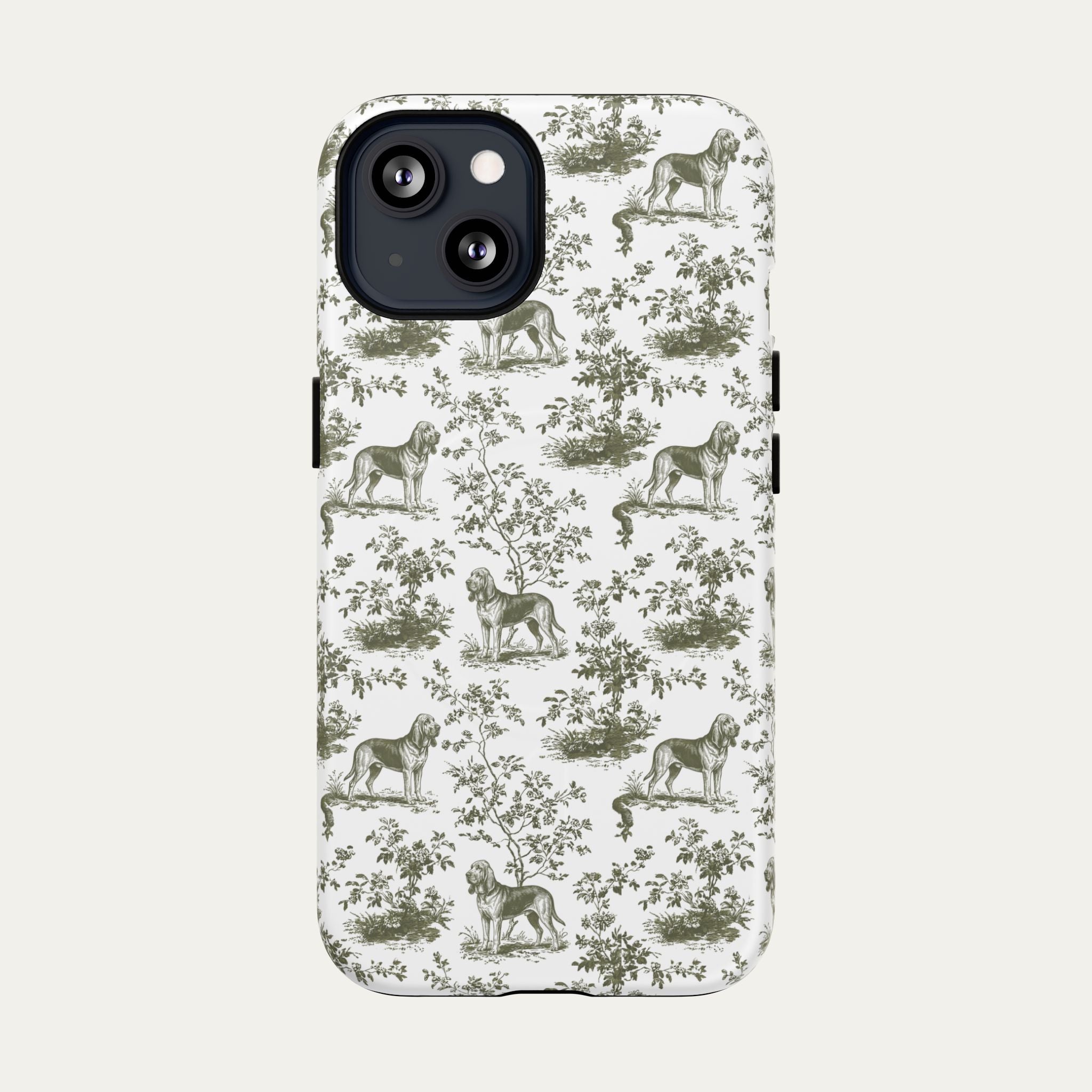 Bloodhound Sage Green Toile phone Case