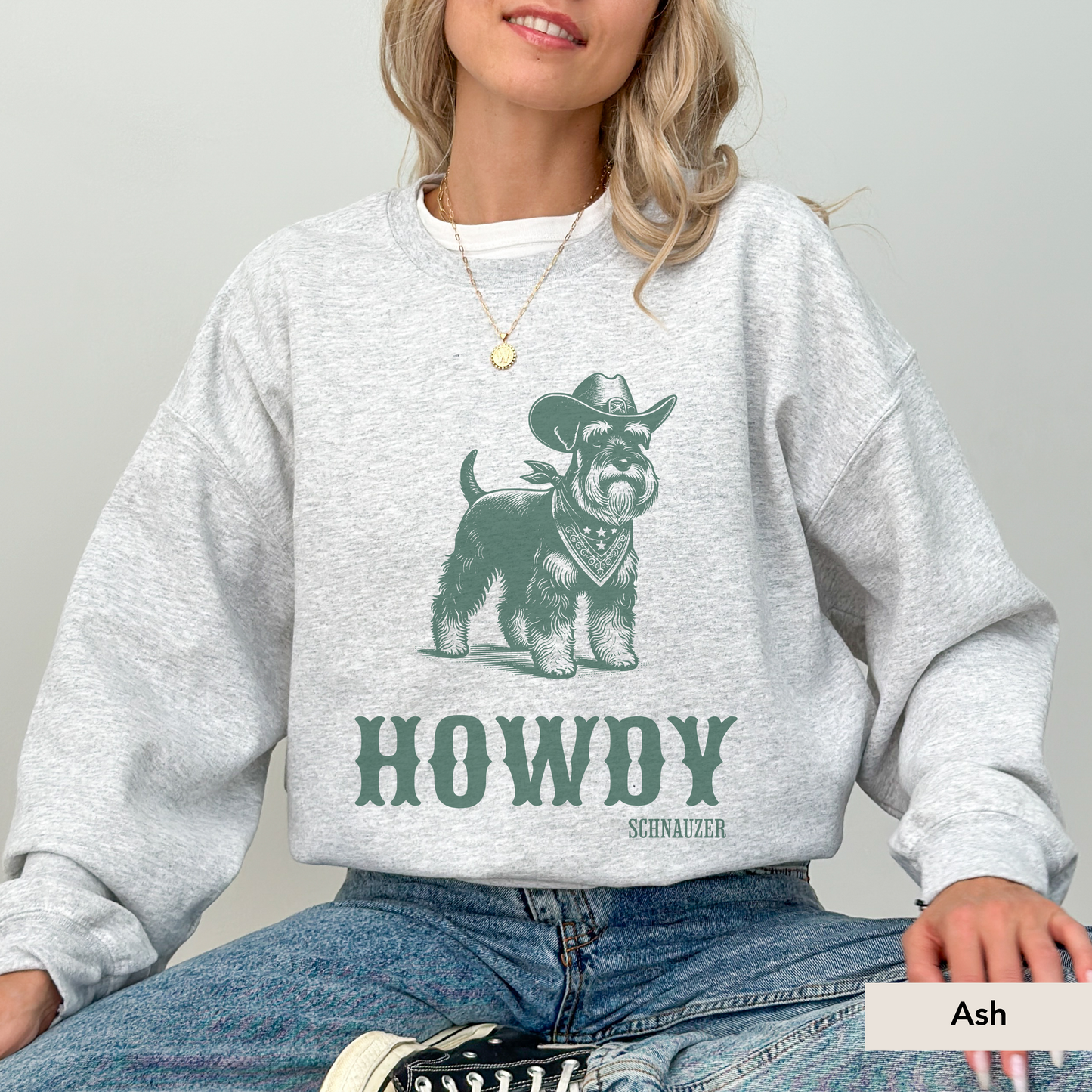 Howdy Schnauzer Sweatshirt