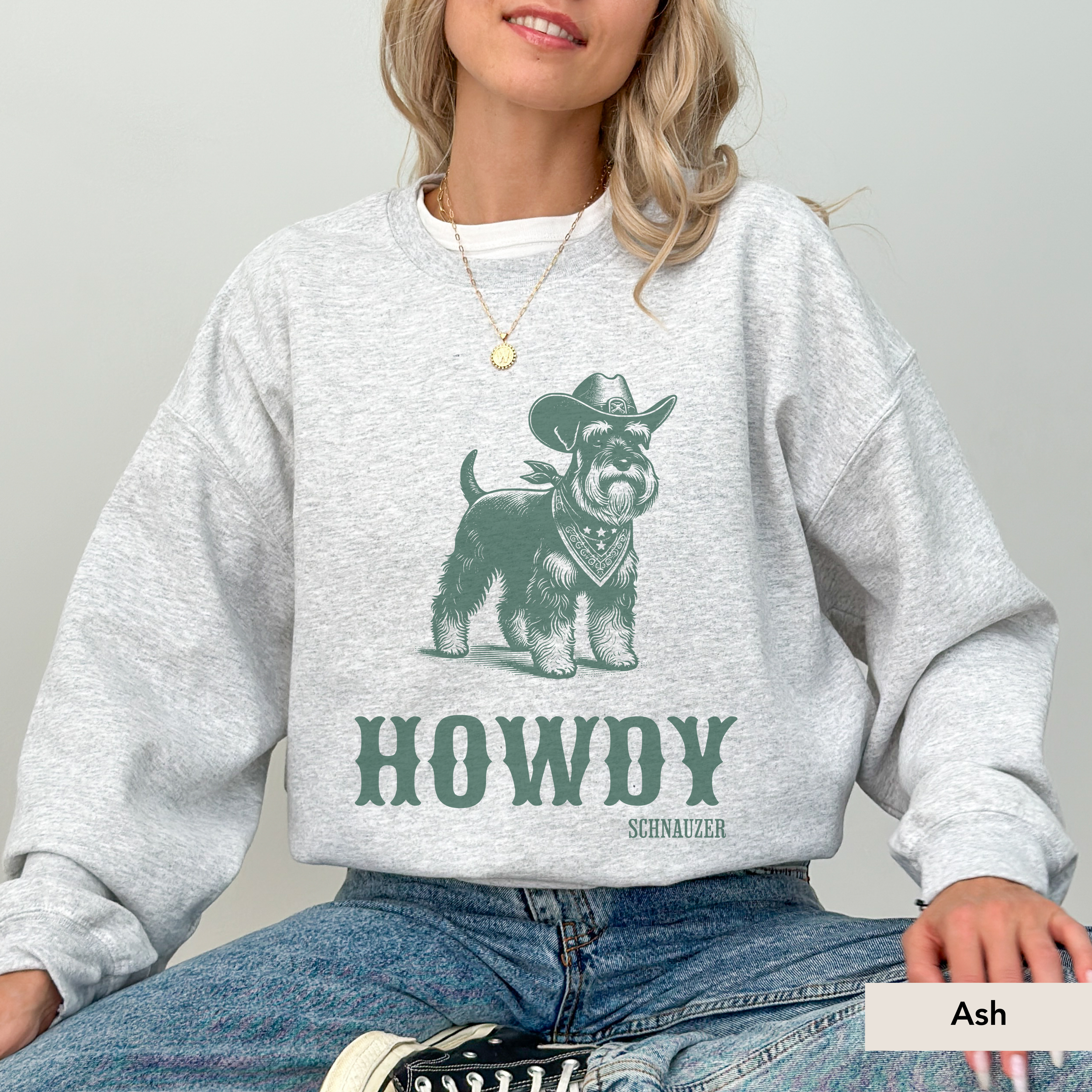 Howdy Schnauzer Sweatshirt