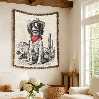 English Springer Spaniel Woven Blanket