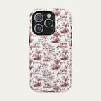 Sphynx Cat Burgundy Toile phone Case
