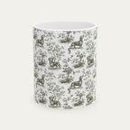 Dachshund Shorthaired Sage Green Toile Mug