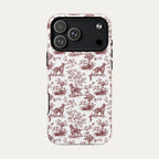 Irish Setter Burgundy Toile phone Case