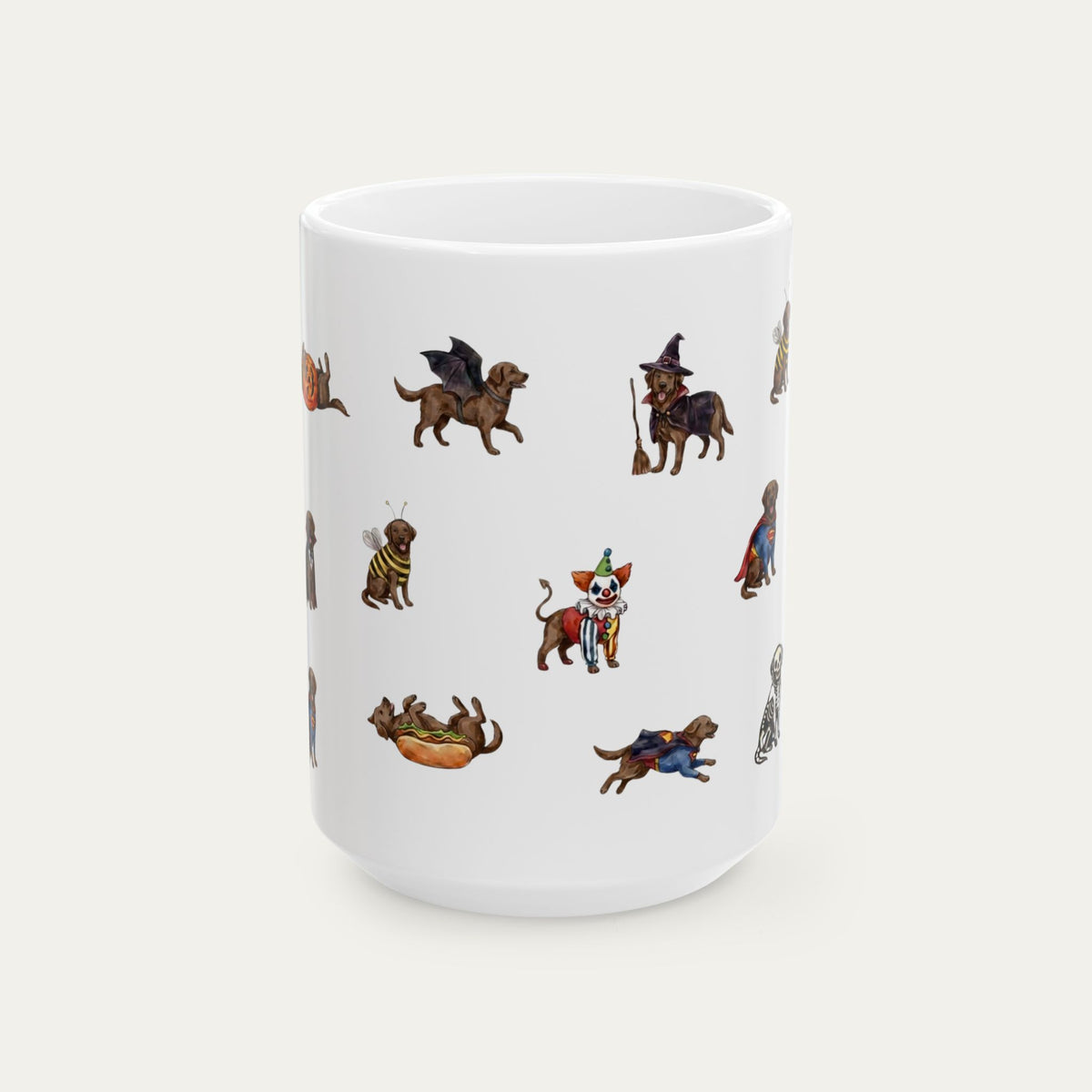 Labrador Chocolate Halloween mug