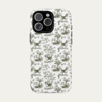Beagle Sage Green Toile phone Case