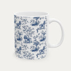 Cocker Spaniel Blue Toile Mug