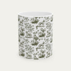 Pitbull Sage Green Toile Mug