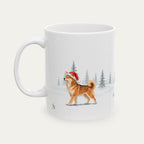 Custom Shiba Inu Sesame Christmas Santa Hat Mug