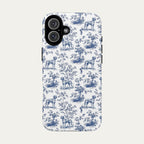 Rhodesian Ridgeback Blue Toile Phone case