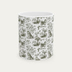Alaskan Malamute Sage Green Toile Mug