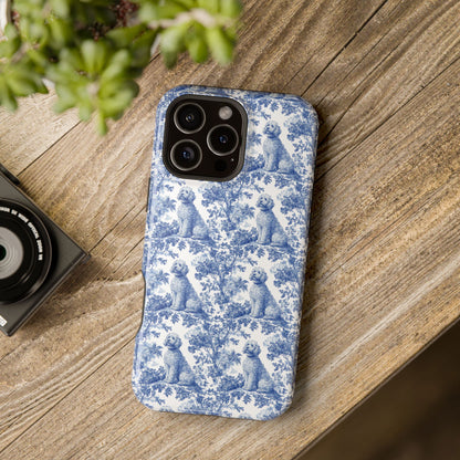 Goldendoodle Toile De Jouy Magnetic Phone Case