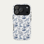 Dalmatian Blue Toile Phone case
