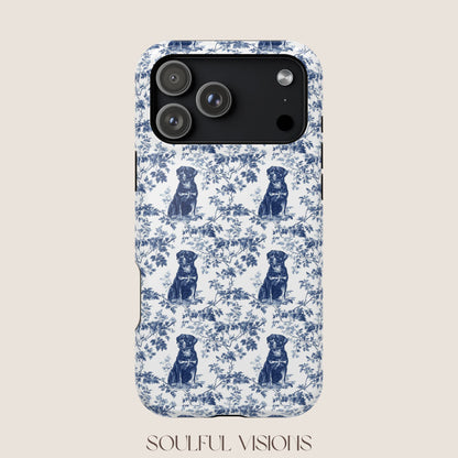 Rottweiler Toile De Jouy Magnetic Phone Case