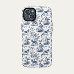 Bloodhound Blue Toile Phone case