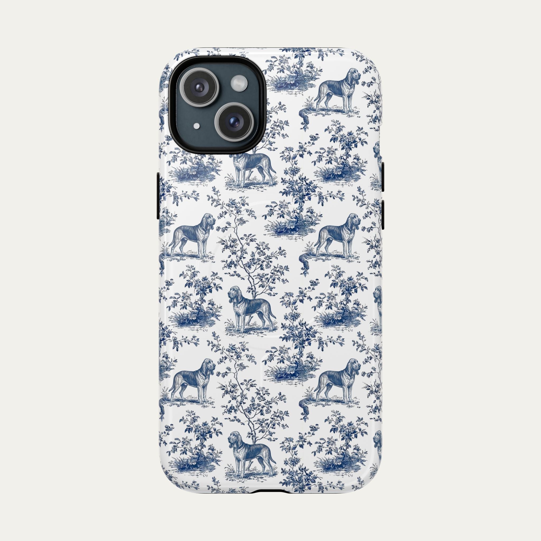 Bloodhound Blue Toile Phone case