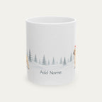 Custom French Bulldog Cream  Christmas Santa Hat Mug
