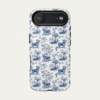 Yorkshire Terrier Blue Toile Phone case