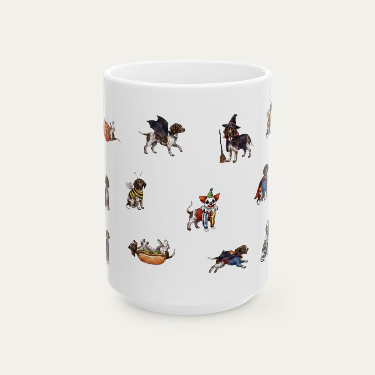 German Shorthaired Pointer Halloween mug