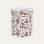 Akita Burgundy Toile Mug