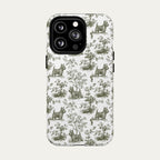 Scottish Terrier Sage Green Toile phone Case