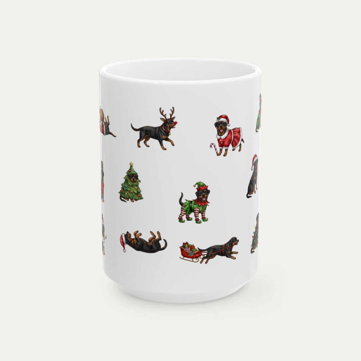 Rottweiler Christmas Mug