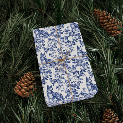 Australian Cattle French Toile De Jouy Wrapping Paper