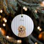 Custom Watercolor Dog Ornament