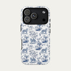 Bengal Cat Blue Toile Phone case
