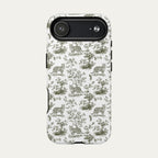 Bengal Cat Sage Green Toile phone Case