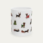 Chihuahua SH Black and Tan Christmas Mug
