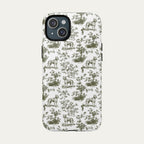 Pitbull Sage Green Toile phone Case