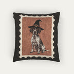 German Shorhaired Pointer Halloween Woven Pillow