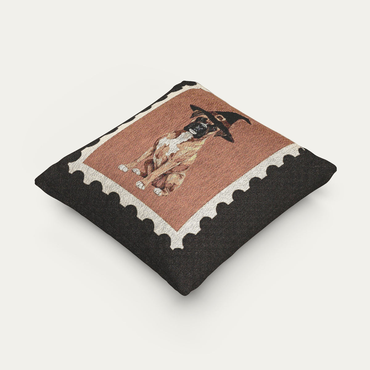 Boxer Halloween Woven Pillow