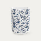 Toy Fox terrier Blue Toile Mug