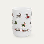 Alaskan Malamute Christmas Mug