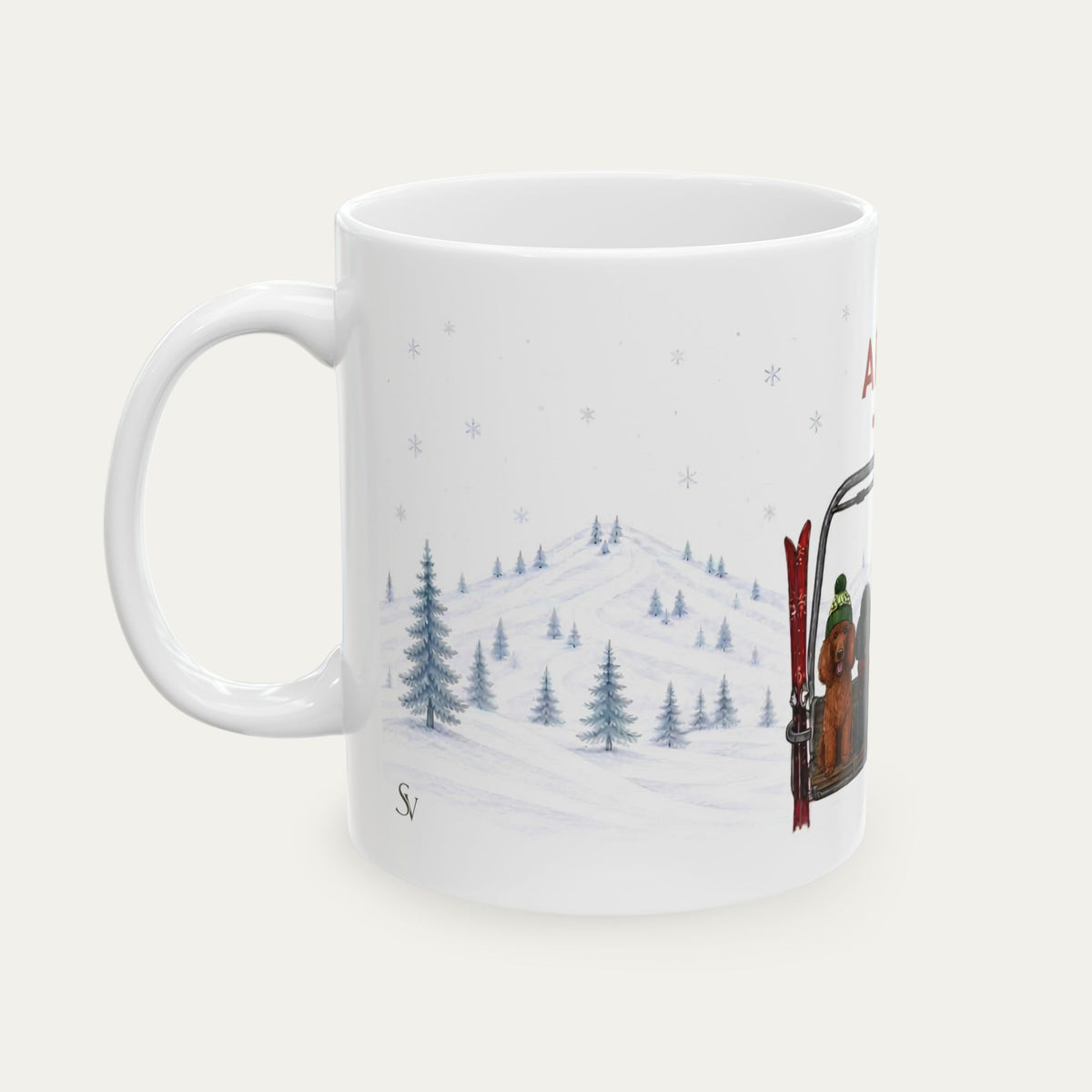 Standard poodle  Aprés Ski Mug