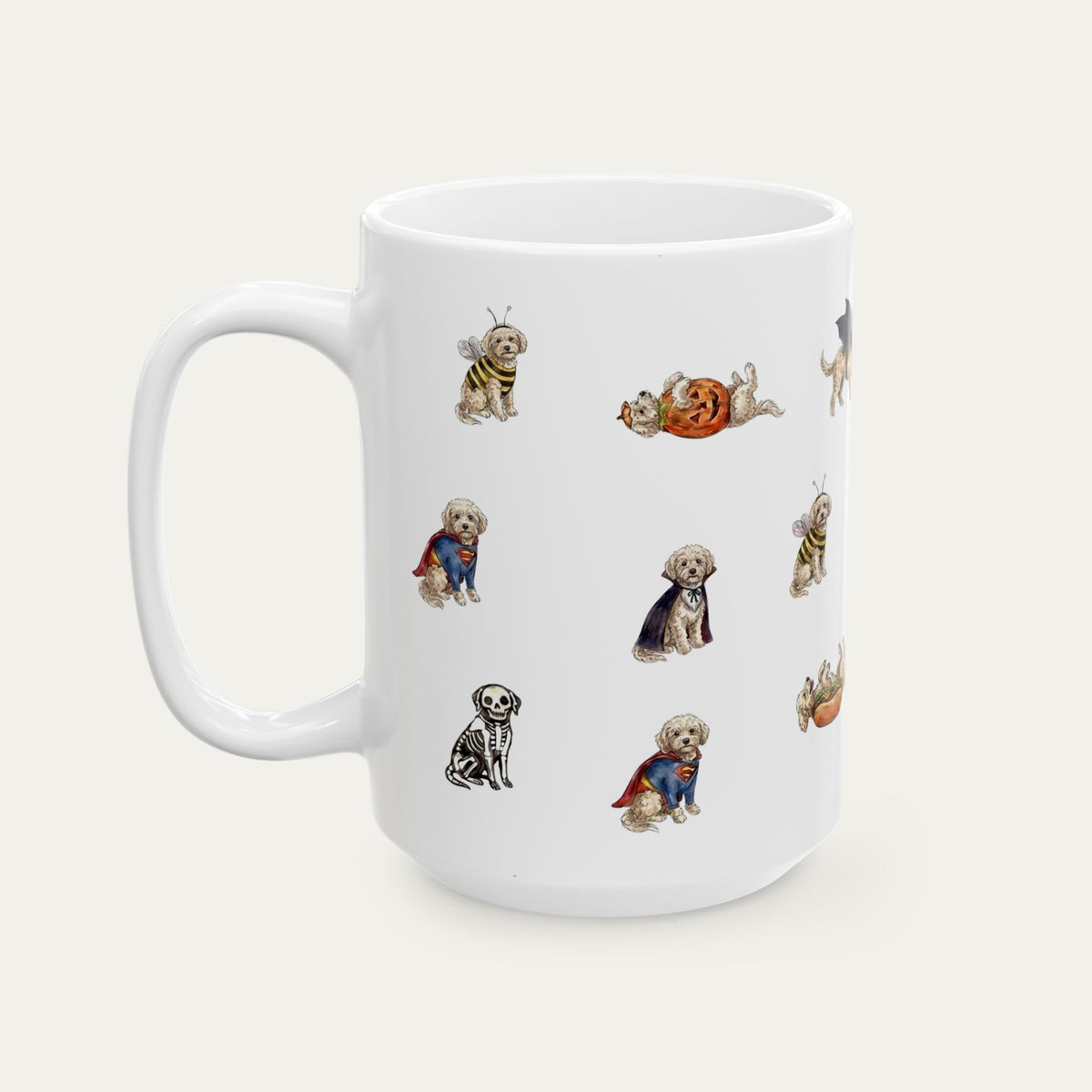 Maltipoo Halloween mug